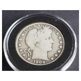 1909 Barber Half Dollar
