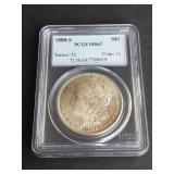 1880 S Morgan Silver Dollar PCGS MS63