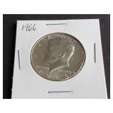 1966 Kennedy Half Dollar 40% Silver