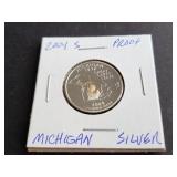 2004 S Michigan State Quarter 90% Silver Proof