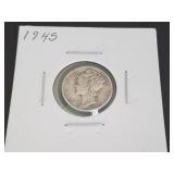 1945 Mercury Dime