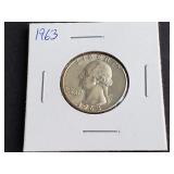 1963 Washington Quarter