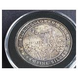 Historic Colorado Mining 1 Ounce .999 Silver