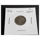 1866 3 Cent Nickel