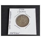 1946 Shilling from Great Britain 50% Silver