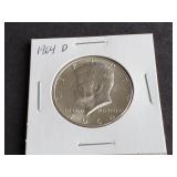 1964 D Kennedy Half Dollar