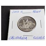 2005 S California State Quarter 90% Silver Proof