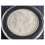 1890 Morgan Silver Dollar