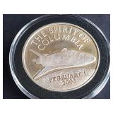 2003 The Spirit of Columbia 1 Ounce .999 Silver