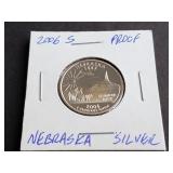 2006 S Nebraska State Quarter 90% Silver Proof