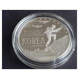 1991 P Korea War Memorial Silver Dollar Proof