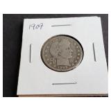 1909 Barber Quarter