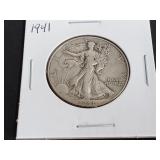 1941 Walking Liberty Half Dollar