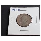 1950 D Washington Quarter