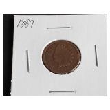 1887 Indian Head cent