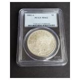 1882 S  Morgan Silver Dollar PCGS MS62