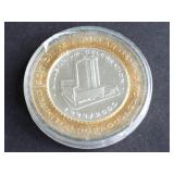 2000 $10 Gaming Token El Dorado .999 Silver Center