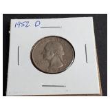 1952 D Washington Quarter