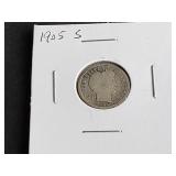 1905 S Barber Dime