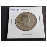 1952 D Franklin Half Dollar