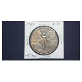 1989 1 OZ Libertad .999 Silver from Mexico