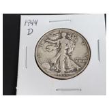 1944 D Walking Liberty Half Dollar
