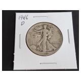 1946 D Walking Liberty Half Dollar