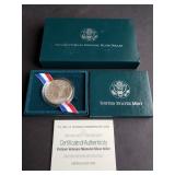 1994 Vietnam Veterans Silver Dollar Box & COA RARE