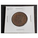 1851 Large Cent