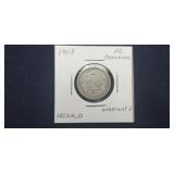 1907 20 Centavos Straight 7 80% Silver From Mexico