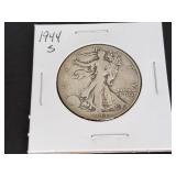 1944 S Walking Liberty Half Dollar