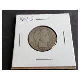 1909 D Barber Quarter