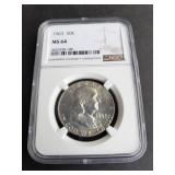 1963 Franklin Half Dollar NGC MS64