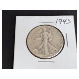 1945 Walking Liberty Half Dollar
