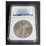 2007 American Silver Eagle NGC 1st Strikes GEM UNC