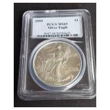 1999 American Silver Eagle PCGS MS69