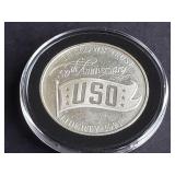 1991 S USO 50th Anniversary Comm Silver Dollar Prf