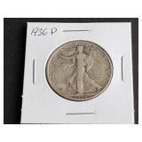 1936 D Walking Liberty Half Dollar