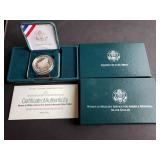 1994 Women in Military Silver Dollar Box&COA RARE