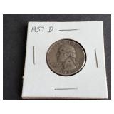 1957 D Washington Quarter