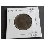 1901 H One Cent From Hong Kong