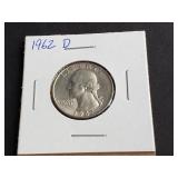 1962 D Washington Quarter