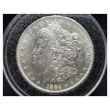 1884 O Morgan Silver Dollar