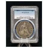 1871 Seated Liberty Silver Dollar PCGS F15