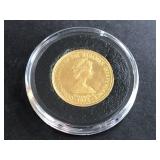 1975 50 Dollar 91.7% Gold Bahamas 26000 Minted