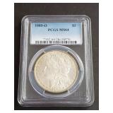 1885 O Morgan Silver Dollar PCGS MS64