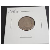 1863 Indian Head Cent