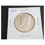 1965 Kennedy Half Dollar 40% Silver