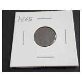 1865  3 Cent Nickel