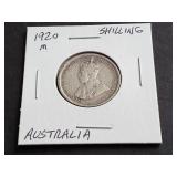 1920 Shilling from Australia 92.50% Silver